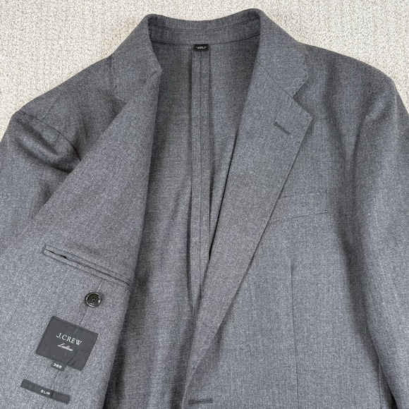J Crew Ludlow Men's 36S Slim Unstructured Moon Cloth Gray Two Button Blazer